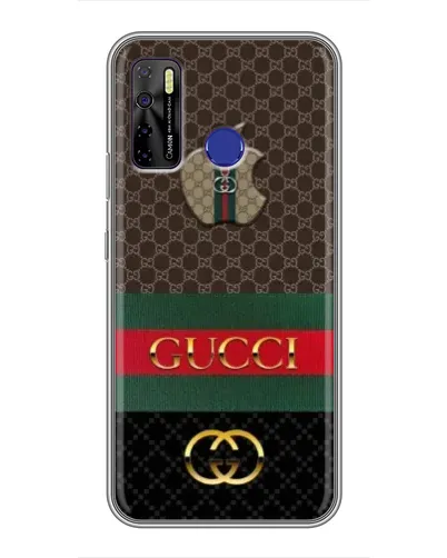 Чехол для TECNO Camon 15 Air с картинкой «Gucci — брендированный десерт»
