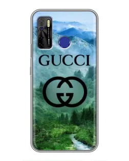 Чохол для TECNO Camon 15 Air з картинкою «Gucci — гірський пейзаж»
