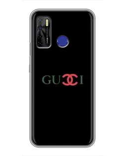 Чохол для TECNO Camon 15 Air з картинкою «Gucci — червоний градієнт»