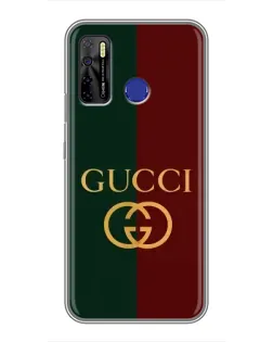 Чохол для TECNO Camon 15 Air з картинкою «Gucci — темно-зелений градієнт»
