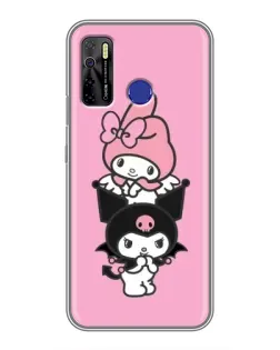 Чехол для TECNO Camon 15 Air с картинкой «My Melody и Kuromi» Чехол для TECNO Camon 15 Air с картинкой «My Melody и Kuromi»