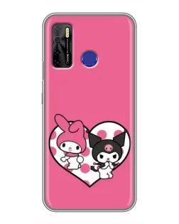 Чехол для TECNO Camon 15 Air с картинкой «Kuromi и My Melody» Чехол для TECNO Camon 15 Air с картинкой «Kuromi и My Melody»