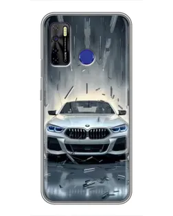 Чохол для TECNO Camon 15 Air з картинкою «BMW у світлі фар»