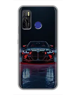 Чохол для TECNO Camon 15 Air з картинкою «BMW на мокрій дорозі»