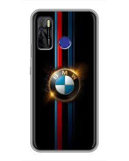 Чохол для TECNO Camon 15 Air з картинкою «BMW M-Power неон»