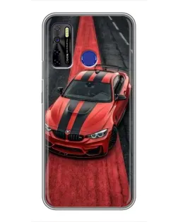 Чохол для TECNO Camon 15 Air з картинкою «BMW на червоній доріжці»