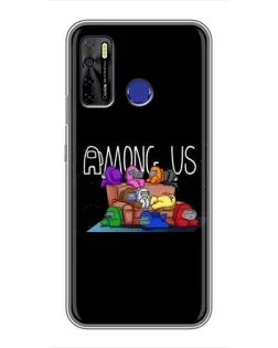 Чохол для TECNO Camon 15 Air з картинкою «Логотип Among Us» Чохол для TECNO Camon 15 Air з картинкою «Логотип Among Us»
