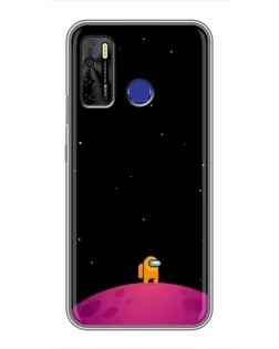 Чехол для TECNO Camon 15 Air с картинкой «Одинокий герой на планете» Чехол для TECNO Camon 15 Air с картинкой «Одинокий герой на планете»