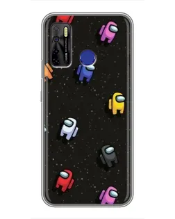 Чехол для TECNO Camon 15 Air с картинкой «Космический паттерн Among Us» Чехол для TECNO Camon 15 Air с картинкой «Космический паттерн Among Us»