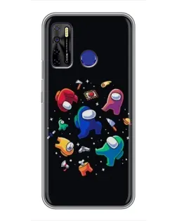 Чехол для TECNO Camon 15 Air с картинкой «Among Us космос» Чехол для TECNO Camon 15 Air с картинкой «Among Us космос»