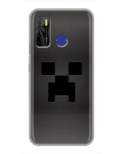 Чохол для TECNO Camon 15 Air з картинкою «Чорний кріпер градієнт»