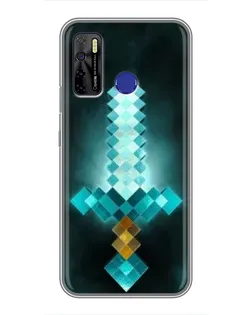 Чохол для TECNO Camon 15 Air з картинкою «Алмазний меч неон»