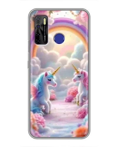Чехол для TECNO Camon 15 Air с картинкой «Радуга и единороги» Чехол для TECNO Camon 15 Air с картинкой «Радуга и единороги»