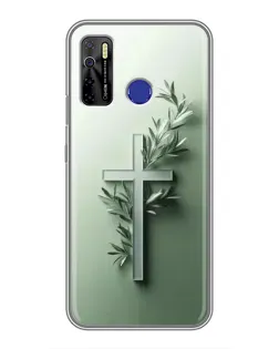 Чехол для TECNO Camon 15 Air с картинкой «Оливковая ветвь» Чехол для TECNO Camon 15 Air с картинкой «Оливковая ветвь»