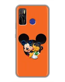 Чехол для TECNO Camon 15 Air с картинкой «Сердце Микки Минни»