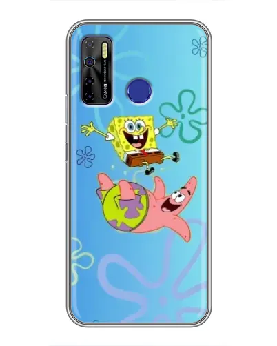 Чехол для TECNO Camon 15 Air с картинкой «Спанч Боб и Патрик» Чехол для TECNO Camon 15 Air с картинкой «Спанч Боб и Патрик»