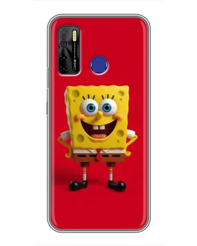 Чехол для TECNO Camon 15 Air с картинкой «Спанч Боб на красном» Чехол для TECNO Camon 15 Air с картинкой «Спанч Боб на красном»