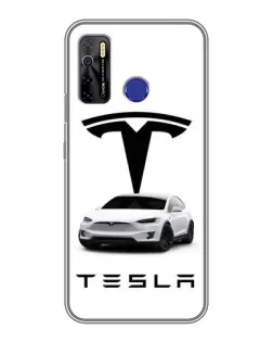 Чохол для TECNO Camon 15 Air з картинкою «Tesla White Style» Чохол для TECNO Camon 15 Air з картинкою «Tesla White Style»