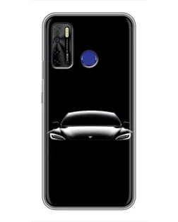 Чохол для TECNO Camon 15 Air з картинкою «Фари Tesla Night» Чохол для TECNO Camon 15 Air з картинкою «Фари Tesla Night»