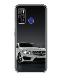 Чехол для TECNO Camon 15 Air с картинкой «Mercedes AMG GT Silver»
