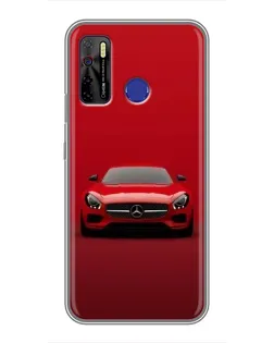 Чехол для TECNO Camon 15 Air с картинкой «Красный Mercedes AMG»