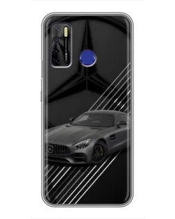 Чехол для TECNO Camon 15 Air с картинкой «Mercedes AMG — графика»