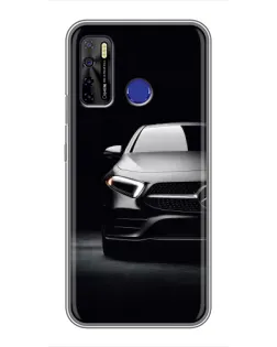 Чехол для TECNO Camon 15 Air с картинкой «Свет фар Mercedes»