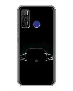 Чехол для TECNO Camon 15 Air с картинкой «Mercedes — силуэт авто» Чехол для TECNO Camon 15 Air с картинкой «Mercedes — силуэт авто»