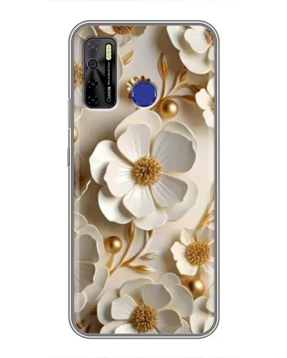 Чехол для TECNO Camon 15 Air с картинкой «Белие бумажние цвети» Чехол для TECNO Camon 15 Air с картинкой «Белие бумажние цвети»