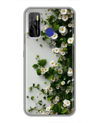 Чехол для TECNO Camon 15 Air с картинкой «Ветка мелких белых цветов» Чехол для TECNO Camon 15 Air с картинкой «Ветка мелких белых цветов»