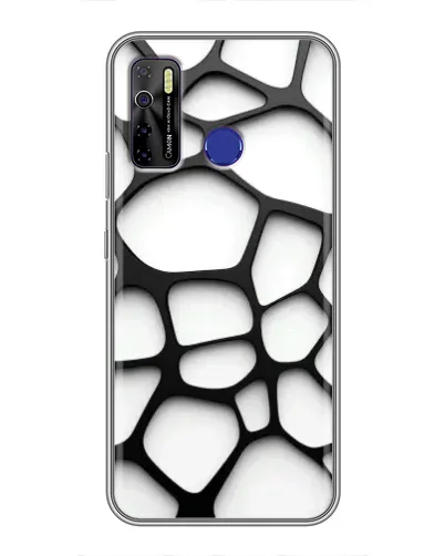 Чехол для TECNO Camon 15 Air с картинкой «Белая объемная сетка» Чехол для TECNO Camon 15 Air с картинкой «Белая объемная сетка»