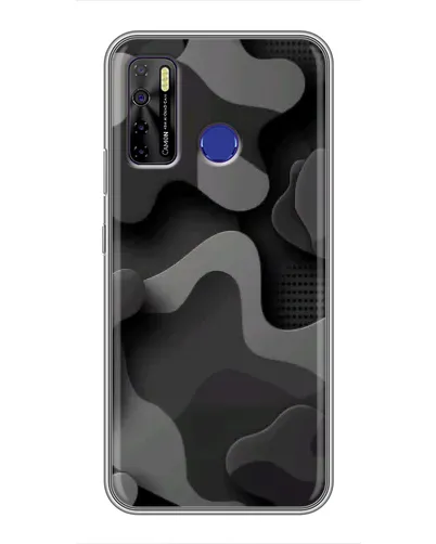 Чехол для TECNO Camon 15 Air с картинкой «Темный абстрактный камуфляж» Чехол для TECNO Camon 15 Air с картинкой «Темный абстрактный камуфляж»