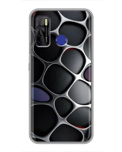 Чехол для TECNO Camon 15 Air с картинкой «Объемная темная решетка» Чехол для TECNO Camon 15 Air с картинкой «Объемная темная решетка»