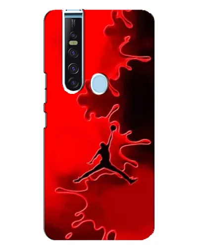 Чехол для TECNO Camon 15 Pro с картинкой «Jordan Red Smoke»