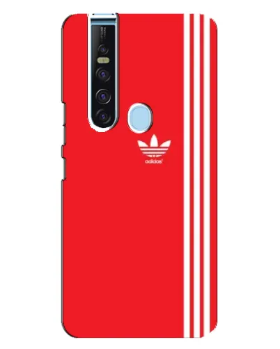 Чехол для TECNO Camon 15 Pro с картинкой «Красный минимализм Adidas»