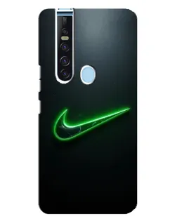 Чехол для TECNO Camon 15 Pro с картинкой «Неоновый контур Nike»