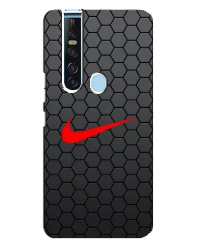 Чехол для TECNO Camon 15 Pro с картинкой «Nike — карбоновая сетка»