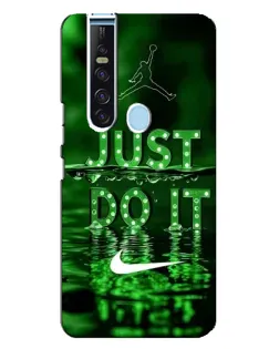 Чехол для TECNO Camon 15 Pro с картинкой «Зеленый неоновый Nike»