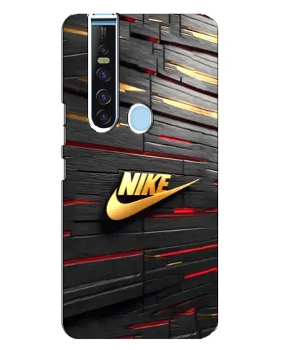 Чехол для TECNO Camon 15 Pro с картинкой «Золотой Nike на металле»