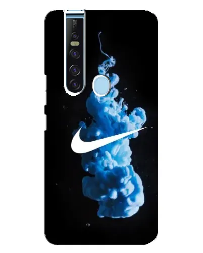 Чехол для TECNO Camon 15 Pro с картинкой «Nike и синий дым»