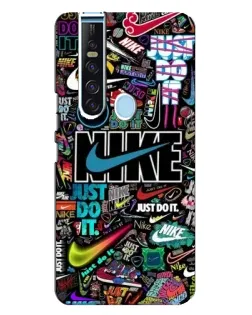 Чехол для TECNO Camon 15 Pro с картинкой «Яркий коллаж Nike»