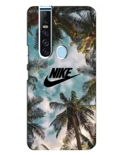 Чехол для TECNO Camon 15 Pro с картинкой «Тропический принт Nike»