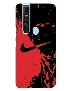 Чехол для TECNO Camon 15 Pro с картинкой «Красные брызги Nike»