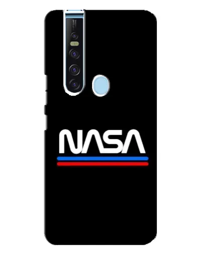 Чехол для TECNO Camon 15 Pro с картинкой «NASA — классика Red Blue»