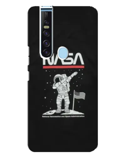 Чехол для TECNO Camon 15 Pro с картинкой «NASA — шагаем по Луне»