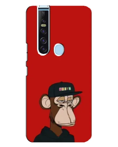 Чохол для TECNO Camon 15 Pro з картинкою «Bored Ape — червоний фон»
