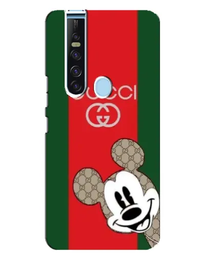Чехол для TECNO Camon 15 Pro с картинкой «Gucci — полосы и Микки» Чехол для TECNO Camon 15 Pro с картинкой «Gucci — полосы и Микки»