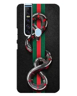 Чехол для TECNO Camon 15 Pro с картинкой «Gucci — змея на полосе» Чехол для TECNO Camon 15 Pro с картинкой «Gucci — змея на полосе»