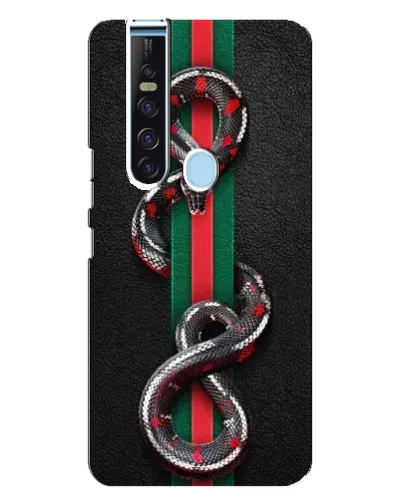 Чехол для TECNO Camon 15 Pro с картинкой «Gucci — змея на полосе» Чехол для TECNO Camon 15 Pro с картинкой «Gucci — змея на полосе»