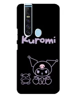 Чехол для TECNO Camon 15 Pro с картинкой «Kuromi — черный минимализм» Чехол для TECNO Camon 15 Pro с картинкой «Kuromi — черный минимализм»